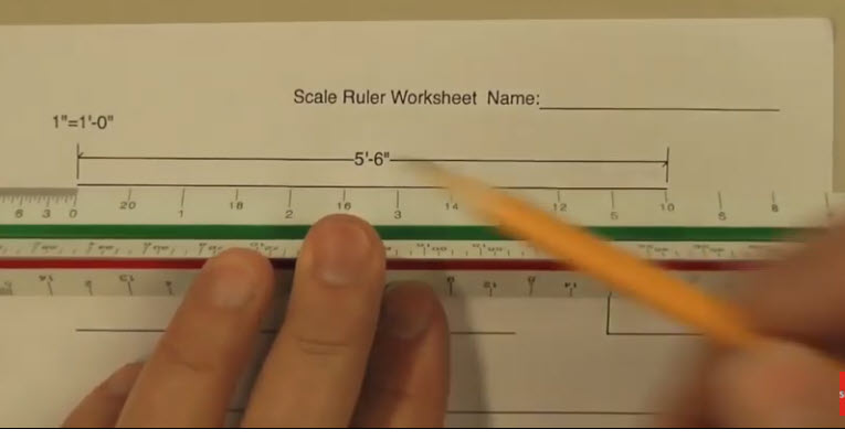 Scale Ruler Worksheet